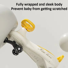 Kids Electric Wiggle Car, 2-in-1 Swing Ride-On Toy with Music, LED Lights & Anti-Tip Design