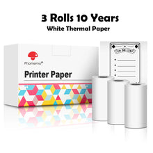 Phomemo T02/M02X Colorful Thermal Sticker Paper Roll Self-adhesive Black Character on Mint Green/Purple/Orange,50mm x 3.5m