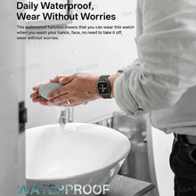 Rugged Smart Watch for Men, 2.01" HD Touchscreen with Bluetooth Calling, Voice Assistant & LED Flashlight
