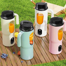 Portable USB Rechargeable Blender, Mini Juicer & Smoothie Maker with Dual-Lid Design, Travel Blender for Shakes & Fresh Juice