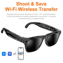 Lenovo AI Smart Glasses with 8MP Camera, Bluetooth Calling, Voice Translation & Music, Smart Sunglasses with 3 Lenses