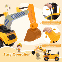 Kids Ride-On Excavator Toy with Adjustable Shovel & Realistic Engine Sounds