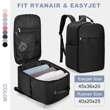 Ryanair Cabin Backpack 40x20x25cm, Expandable Travel Bag, EasyJet 45x36x20cm Hand Luggage Backpack for Travel