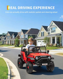 12V Kids Electric Ride-On Truck with Parent Remote Control – 3-Speed Off-Road Toy Car