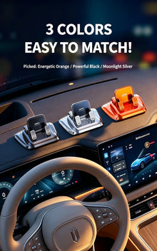2-in-1 Car Phone Holder with Parking Number Card & Aromatherapy, Multifunctional Dashboard Phone Mount