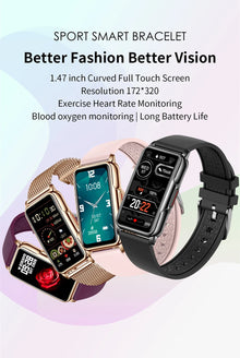 LIGE Smart Watch for Women, Full Touch Screen, Bluetooth Calling, IP67 Waterproof, Fitness Tracker & Sports Watch