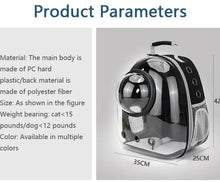 Transparent Pet Carrier Backpack for Cats & Small Dogs – Breathable Travel Bag
