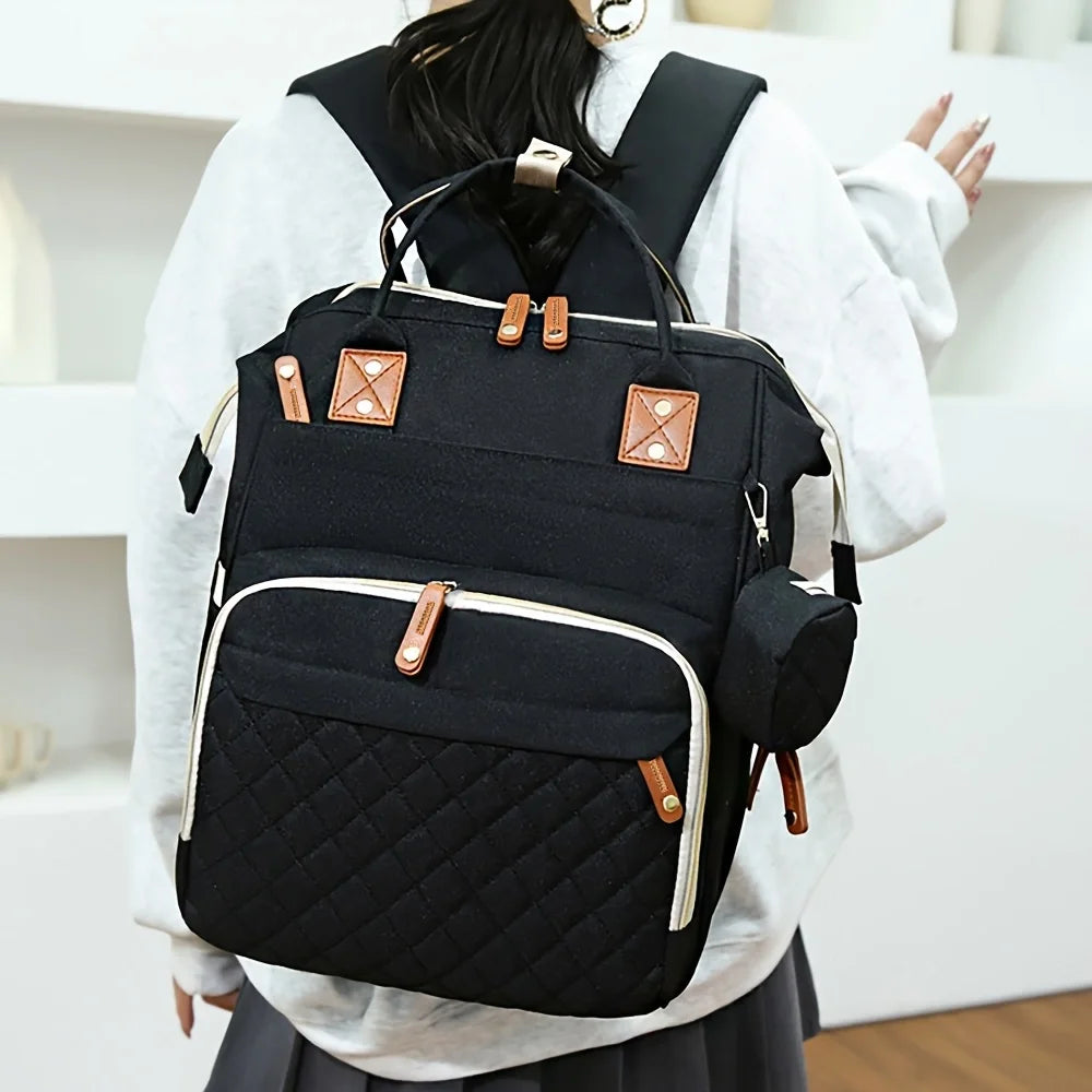 Large Capacity Diaper Bag Backpack for Moms, Multifunctional Baby Travel Bag with Multiple Compartments, Stylish Maternity Backpack