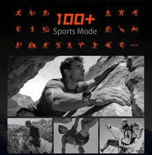1400mAh Smart Watch for Men, Outdoor GPS Sports Watch with AMOLED Display, Bluetooth Calling, IP68 Waterproof & Flashlight