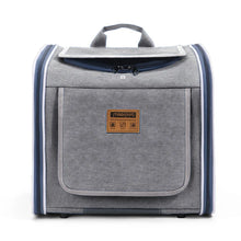 Pet Bicycle & Motorcycle Carrier Bag, Portable Cat & Small Dog Travel Backpack with Breathable Mesh