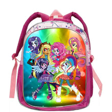 Cute Rainbow Girls Backpack, Kids School Bag with Double Shoulder Straps, Lightweight Backpack for Kindergarten & Travel
