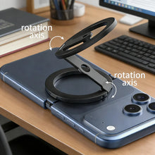 Double-Sided Magnetic Phone Ring Holder, Foldable Phone Stand & Grip, Adjustable MagSafe Phone Mount