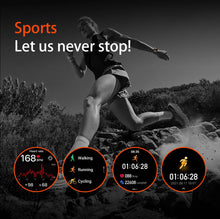 1400mAh Smart Watch for Men, Outdoor GPS Sports Watch with AMOLED Display, Bluetooth Calling, IP68 Waterproof & Flashlight
