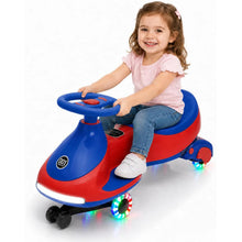 12V Electric Wiggle Car for Kids, 2-in-1 Ride-On Swing Car with Pedal, Flashing Wheels, Music & Anti-Rollover Design