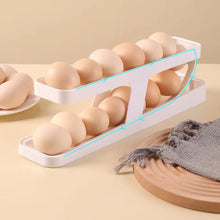 Rolling Egg Storage Box for Refrigerator, 2–4 Tier Automatic Egg Dispenser, Large Capacity Egg Organizer