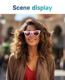 AI Smart Glasses with 800K HD Camera, Video Recording, Translation, Bluetooth Calling & Photochromic Lenses