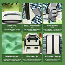 KEMORELA Pet Backpack for Cats & Small Dogs, Transparent Breathable Carrier Bag with Side Curtain Design