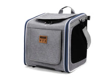 Pet Bicycle & Motorcycle Carrier Bag, Portable Cat & Small Dog Travel Backpack with Breathable Mesh