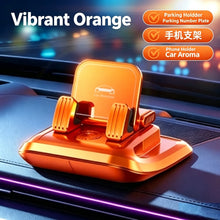 2-in-1 Car Phone Holder with Parking Number Card & Aromatherapy, Multifunctional Dashboard Phone Mount