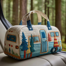 Quilted Cat Duffel Bag, Large Travel & Gym Bag with Adjustable Strap, Colorful 3D Design, Lightweight Sports Tote