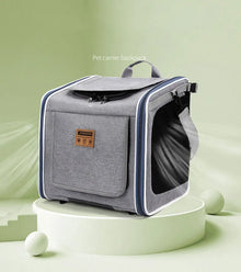 Pet Bicycle & Motorcycle Carrier Bag, Portable Cat & Small Dog Travel Backpack with Breathable Mesh