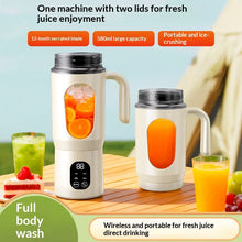 Portable USB Rechargeable Blender, Mini Juicer & Smoothie Maker with Dual-Lid Design, Travel Blender for Shakes & Fresh Juice