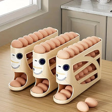 Rolling Egg Storage Box for Refrigerator, 2–4 Tier Automatic Egg Dispenser, Large Capacity Egg Organizer