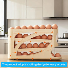 Rolling Egg Storage Box for Refrigerator, 2–4 Tier Automatic Egg Dispenser, Large Capacity Egg Organizer