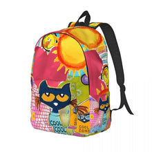 Pete the Cat Backpack, Cartoon School Backpack for Kids, Lightweight Daypack for School, Travel & Everyday Use
