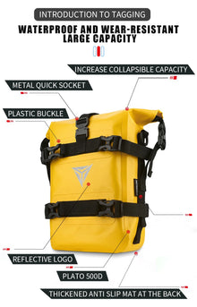 Motorcycle Crash Bar Tool Bag for BMW R1250GS & R1250GSA, Frame Mounted Waterproof Storage Bag
