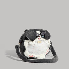 Cute Plush Dog Backpack, Soft Velvet Cartoon Backpack for Kids, Student Daypack with Zipper & Large Capacity