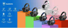 NUBWO G06 Wireless Gaming Headset, 2.4GHz & Bluetooth 5.3, Stereo Sound, Detachable Mic for PS5, PS4, PC & Switch