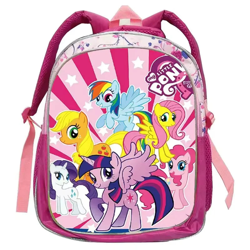 Cute Rainbow Girls Backpack, Kids School Bag with Double Shoulder Straps, Lightweight Backpack for Kindergarten & Travel