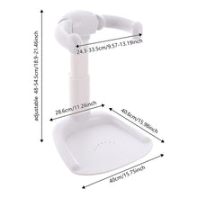Baby Bath Stand, Adjustable Infant Bath Seat with Anti-Pinch Design, Non-Slip Base & Shower Head Holder, 6–36 Months
