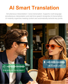 Lenovo AI Smart Glasses with 8MP Camera, Bluetooth Calling, Voice Translation & Music, Smart Sunglasses with 3 Lenses