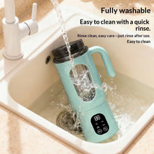 Portable USB Rechargeable Blender, Mini Juicer & Smoothie Maker with Dual-Lid Design, Travel Blender for Shakes & Fresh Juice