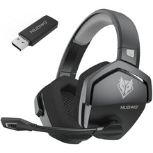 NUBWO G06 Wireless Gaming Headset, 2.4GHz & Bluetooth 5.3, Stereo Sound, Detachable Mic for PS5, PS4, PC & Switch
