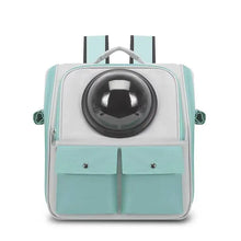Space Capsule Pet Carrier Backpack, Breathable Cat & Small Dog Travel Bag, Portable Pet Backpack with Transparent Window