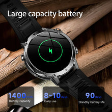 1400mAh Smart Watch for Men, Outdoor GPS Sports Watch with AMOLED Display, Bluetooth Calling, IP68 Waterproof & Flashlight