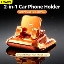 2-in-1 Car Phone Holder with Parking Number Card & Aromatherapy, Multifunctional Dashboard Phone Mount