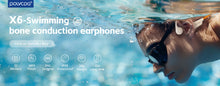 POLVCDG X16 Bone Conduction Swimming Headphones, IPX8 Waterproof, 32GB Memory, Bluetooth 5.4 Sports Earphones