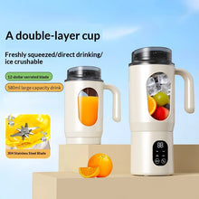 Portable USB Rechargeable Blender, Mini Juicer & Smoothie Maker with Dual-Lid Design, Travel Blender for Shakes & Fresh Juice