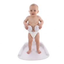 Baby Bath Stand, Adjustable Infant Bath Seat with Anti-Pinch Design, Non-Slip Base & Shower Head Holder, 6–36 Months