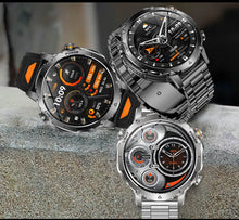 1400mAh Smart Watch for Men, Outdoor GPS Sports Watch with AMOLED Display, Bluetooth Calling, IP68 Waterproof & Flashlight