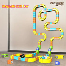 Magnetic 3D Building Track Set with Electric Cars – DIY Construction Toy for Kids