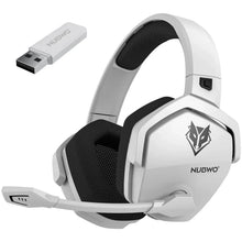 NUBWO G06 Wireless Gaming Headset, 2.4GHz & Bluetooth 5.3, Stereo Sound, Detachable Mic for PS5, PS4, PC & Switch