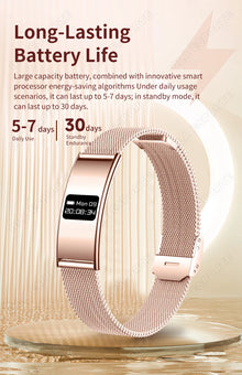 Ultra-Thin Smart Bracelet, Fitness Tracker with Heart Rate & Blood Oxygen Monitoring, Sleep Tracking, Step Counter & Sports Modes