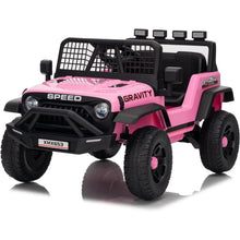 Electric Ride-On Truck for Kids, 12V Kids Car with Remote Control, LED Lights, Music & Bluetooth
