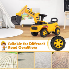 Kids Ride-On Excavator Toy with Adjustable Shovel & Realistic Engine Sounds