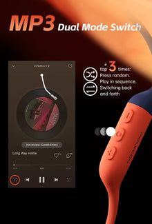 POLVCDG X16 Bone Conduction Swimming Headphones, IPX8 Waterproof, 32GB Memory, Bluetooth 5.4 Sports Earphones